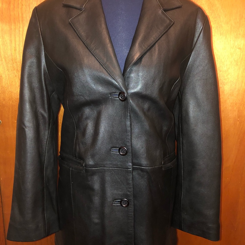 Full Length Genuine Leather Coat